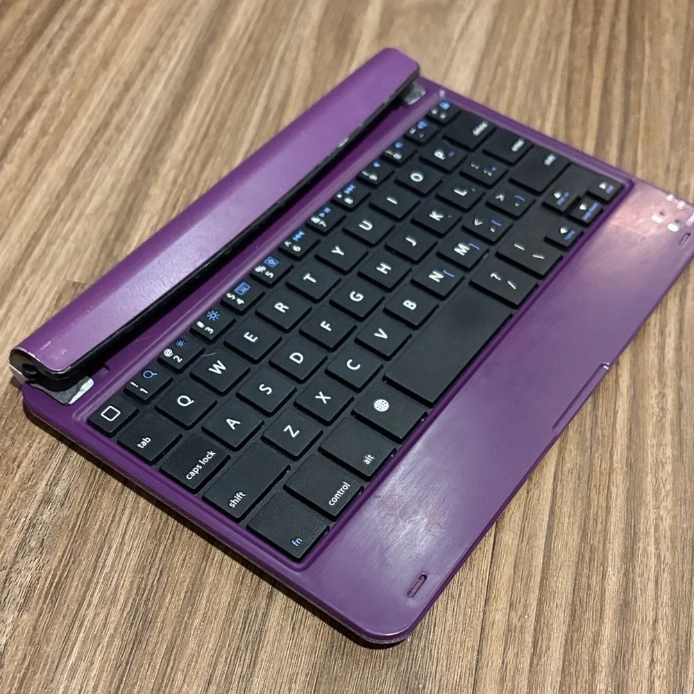 Purple Ultra Thin Bluetooth Keyboard for iPad Mini